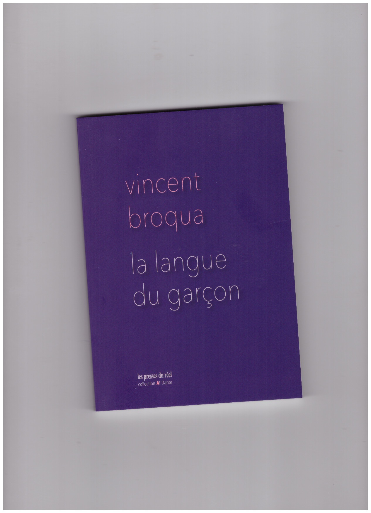 BROQUA, Vincent - la langue du garçon